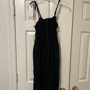 Universal Thread black linen blend midi dress